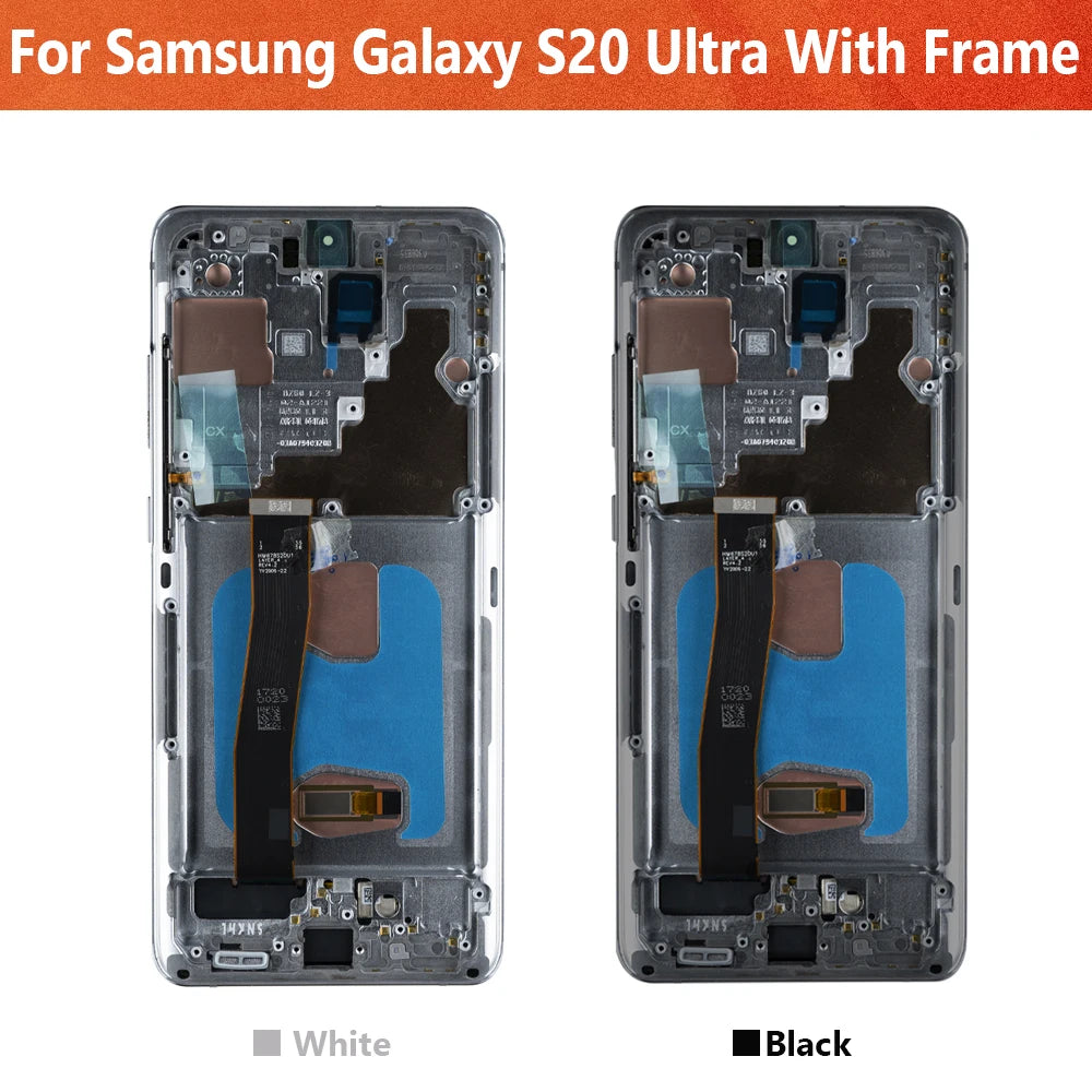 Pantalla Super AMOLED 6.9" para Samsung Galaxy S20 Ultra (SM-G988B/DS) con Digitalizador Táctil (Reemplazo)