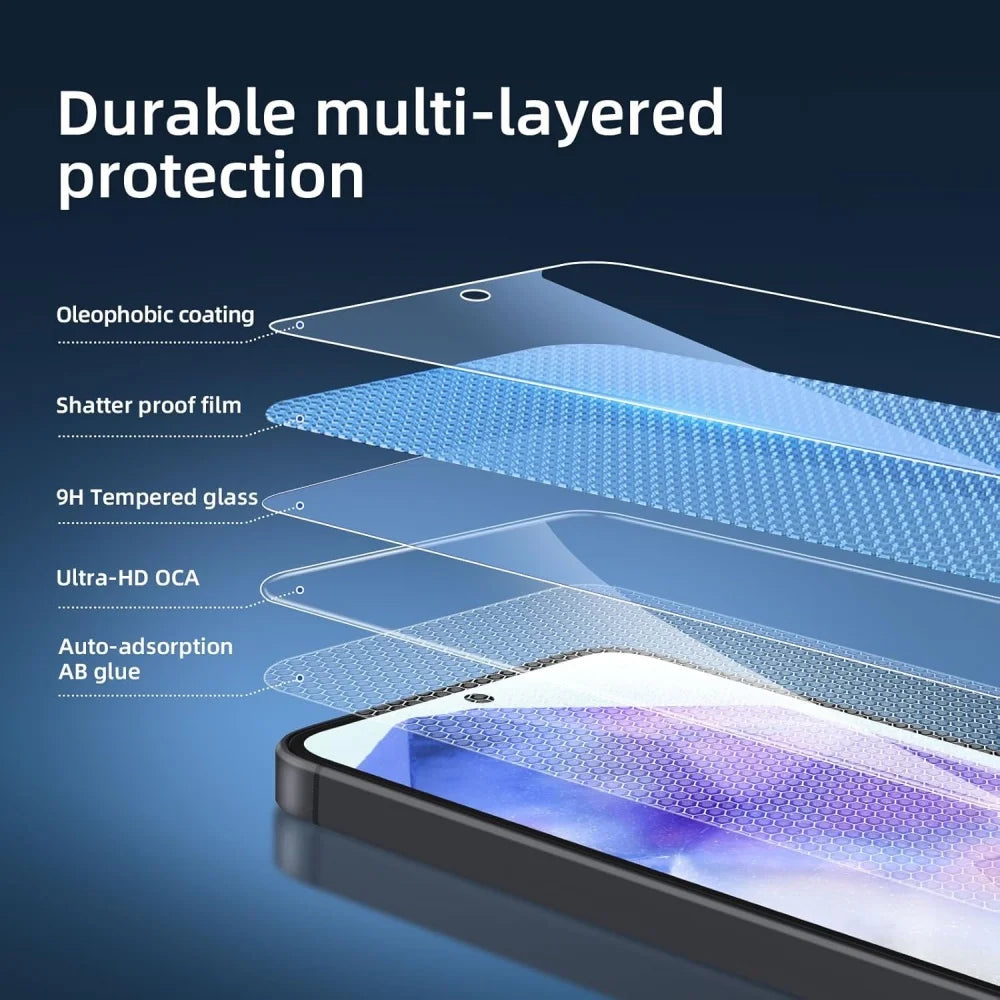 Protector Pantalla Cristal Templado HD para Samsung Galaxy A15/A25/A26/A35/A36/A53-A56 / S21-S25 FE/Plus/Ultra (Pack 3 Unidades)