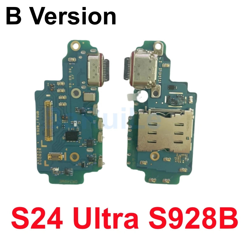 Para Samsung S24 Ultra S25 Plus S928B S926B S921B S928 S931B S938B Placa de puerto de carga USB placa base de señal principal Cable flexible LCD