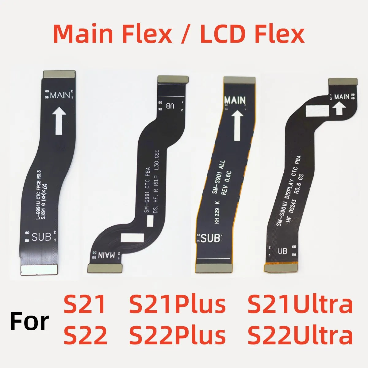 Cable Flex Conector Placa Principal a Pantalla LCD para Samsung Galaxy S21/S22/S21FE Plus/Ultra