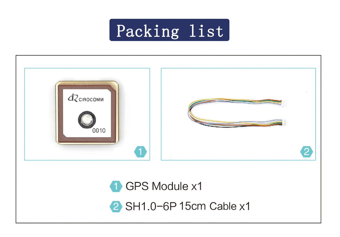 Módulo GNSS FPV UBLOX M9/M10 (GPS/BDS/GLONASS/GALILEO, 10/25Hz, 20x20mm, con Compás) para Drones Carreras