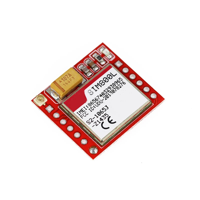 Módulo GSM/GPRS SIM800L (Micro SIM, Quad-Band, Puerto Serial TTL) con Antena PCB para Arduino