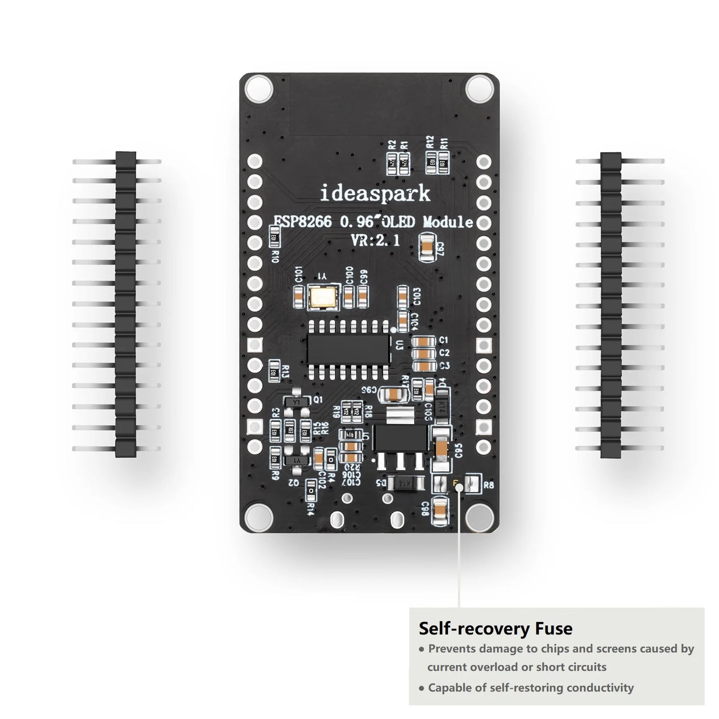 Placa Desarrollo NodeMCU ESP8266 con Display OLED 0.96" CH340 ESP-12E WiFi Micro USB Arduino/Micropython