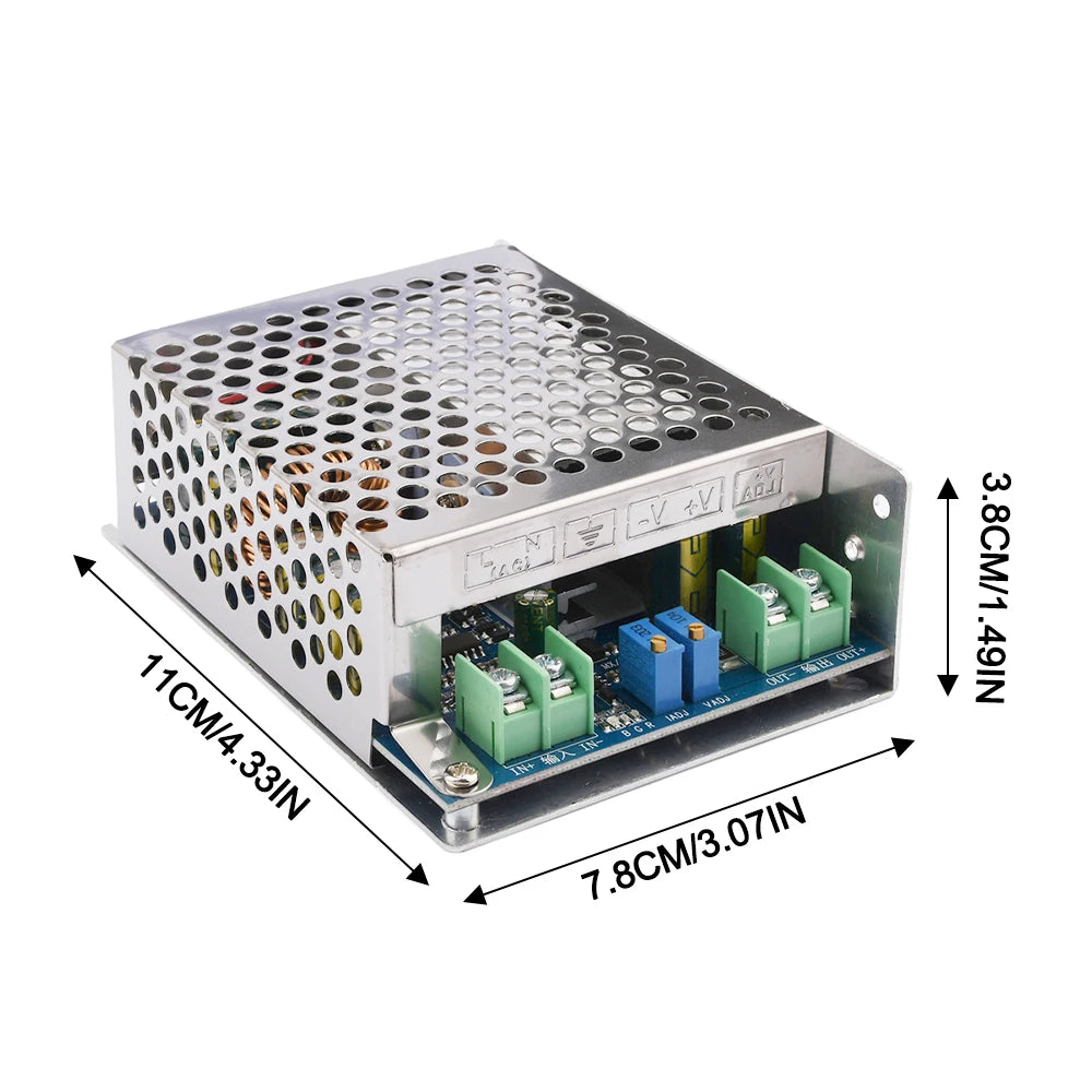 Módulo Fuente Alimentación Step-Down DC 12-80V a 2.5-50V 20A 600W Buck Ajustable CC/CV