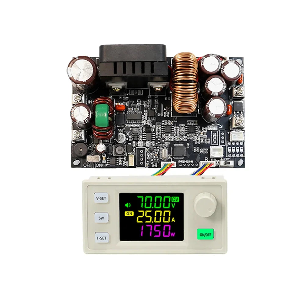 Módulo Fuente Alimentación CNC XY7025 Buck CC/CV 70V 25A 1750W Tensión/Corriente Constante Step-Down