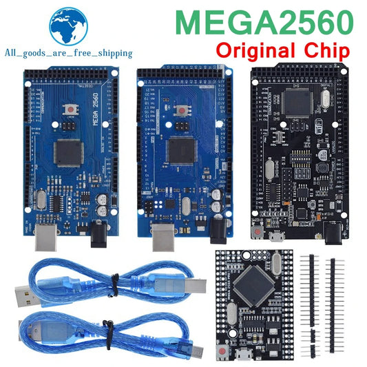 Placa Desarrollo TZT Mega2560 (ATMEGA16U2 / Pro Mini / WiFi R3 ATmega2560 CH340G) compatible Arduino Mega R3 / ESP8266