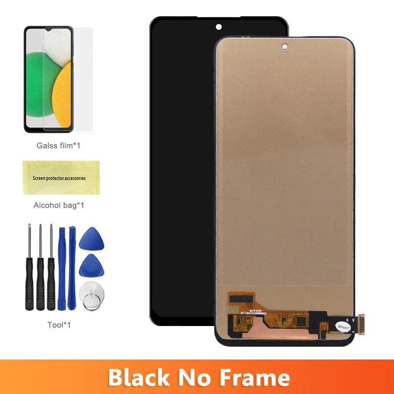 6.67'' Screen For Xiaomi Redmi Note 12 4G Note12 23021RAAEG LCD Display Touch Screen Replacement Digitizer Assembly with Frame