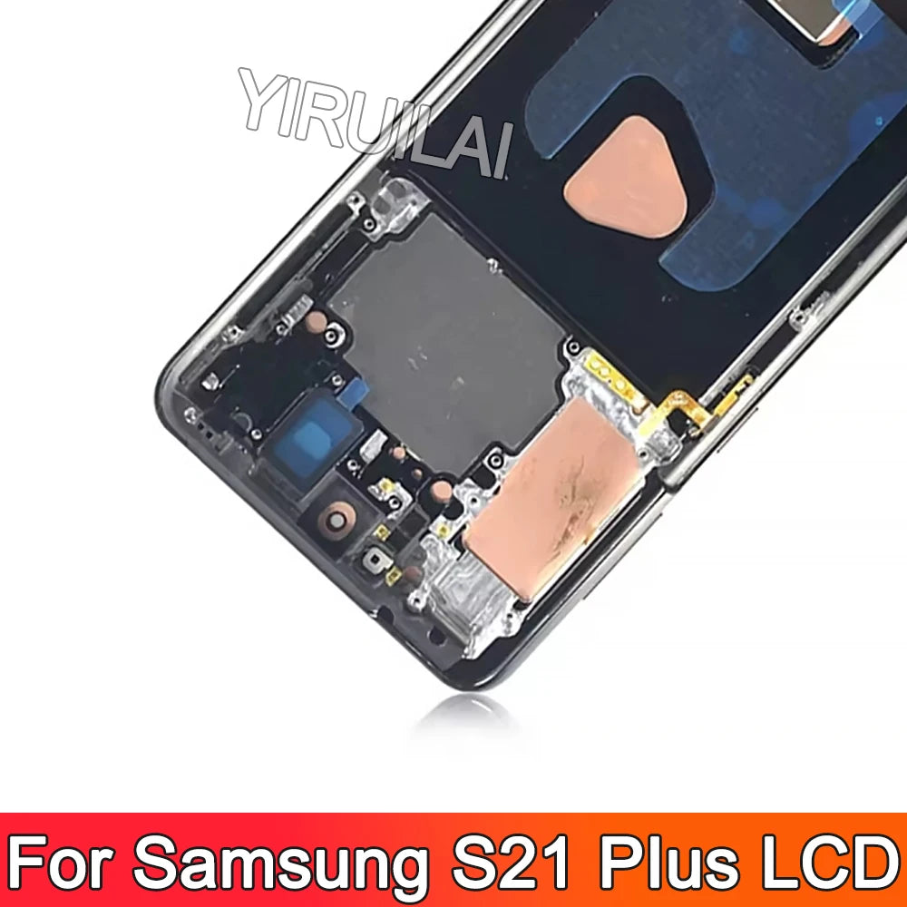 Pantalla Amoled S21 Plus, para Samsung Galaxy S21 Plus pantalla LCD G996B G996B/DS G996U digitalizador táctil reemplazar montaje con marco
