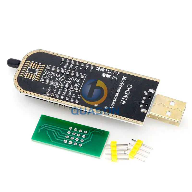 Kit Programador USB CH341 24/25 Series EEPROM Flash BIOS + Clip Test SOIC8/SOP8