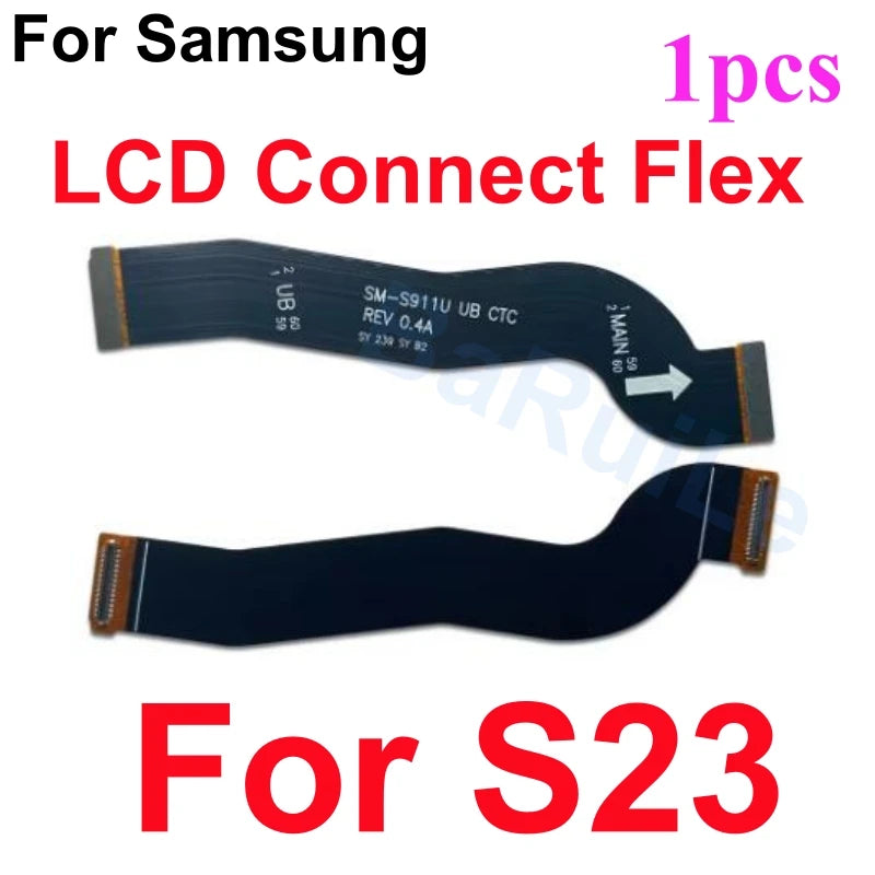 Puerto de carga flexible para Samsung S23 S22 Plus Ultra S901B S901U S906U S908B S S911B S916U S918B placa base conectar Cable USB principal