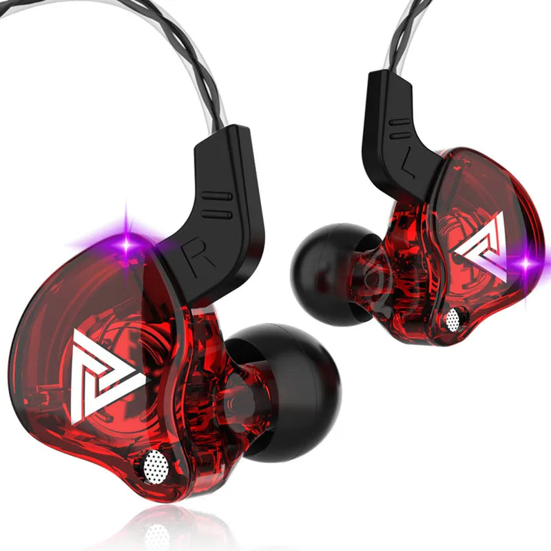 Auriculares con Cable QKZ AK6 (Driver Cobre HiFi, 3.5mm) Deportivos con Micrófono (Bajos Estéreo, In-Ear)