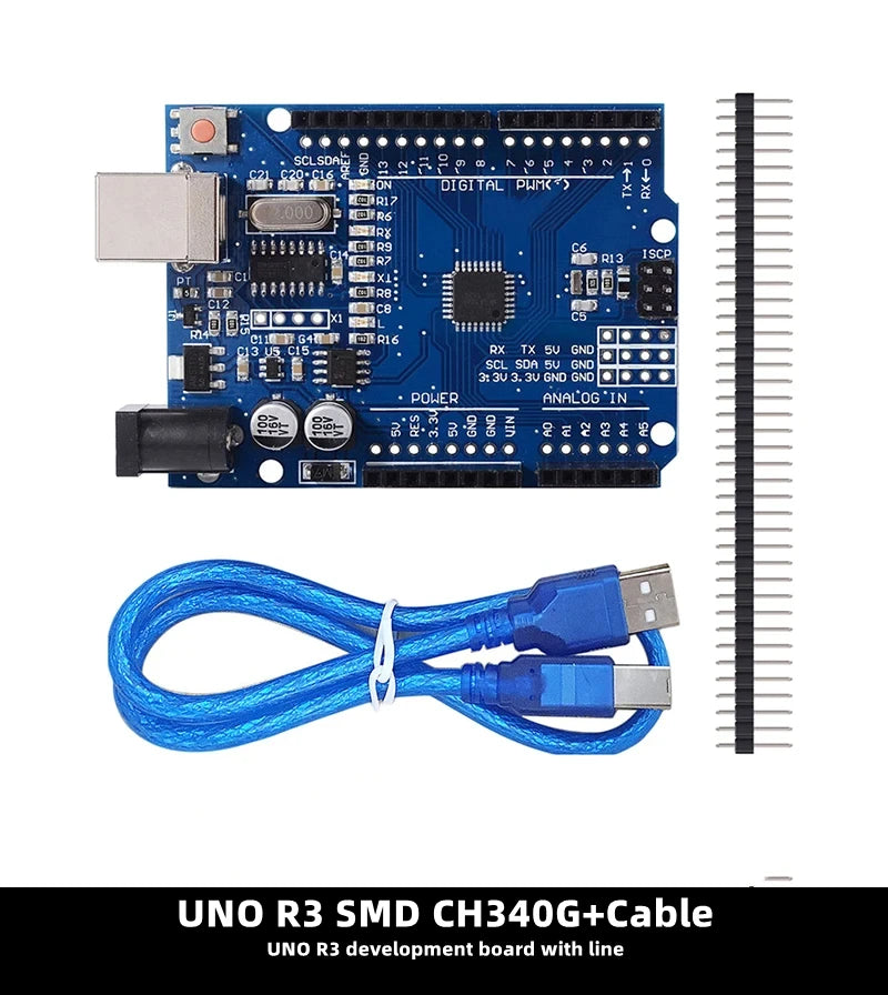 Placa Desarrollo UNO R3 (Oficial ATMEGA16U2 / WiFi R3 ATMEGA328P CH340G) compatible WeMos ESP8266 (con Caja)