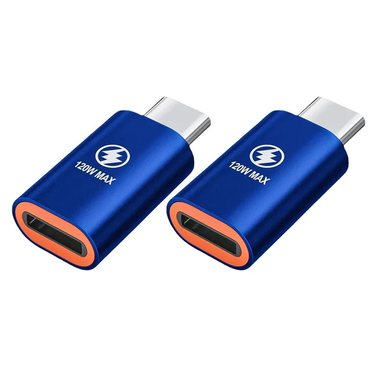 Lote 1-3 Pcs Adaptador Convertidor Carga Rápida PD 120W Lightning Hembra a USB-C Macho para iPhone 15/14/13/iPad/Samsung