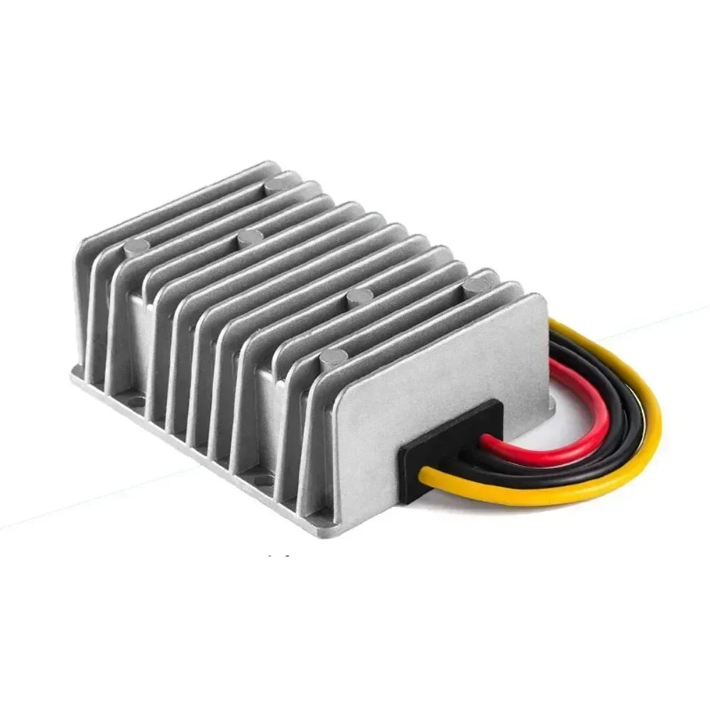 Reductor Voltaje DC-DC 36V/48V a 12V 10A/20A/30A Step-Down Buck Impermeable con Fusible (CE/RoHS) para Golf Cart