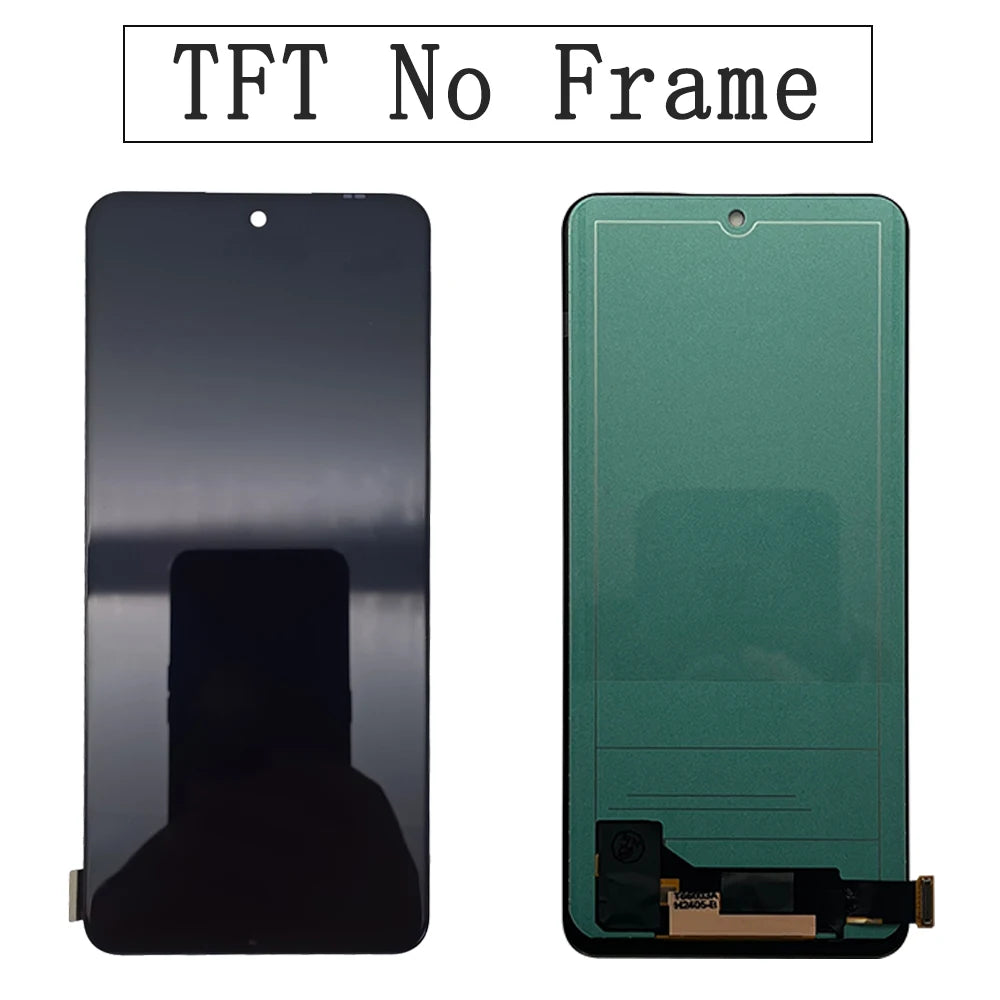 6.67" Tested AMOLED Display For Redmi Note 12 LCD Screen Digitizer For Redmi Note 12 4G 5G LCD Display 22111317G 23028RA60L LCD