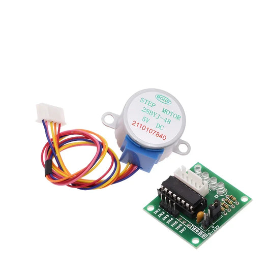 Set Motor Paso a Paso 28BYJ-48 (5V, 4 Fases) + Placa Driver ULN2003 para Arduino