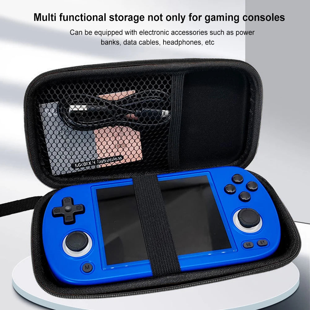 Set Estuche Transporte Rígido + Protector Pantalla para Consola Videojuegos Anbernic RG40XX H (Accesorios)