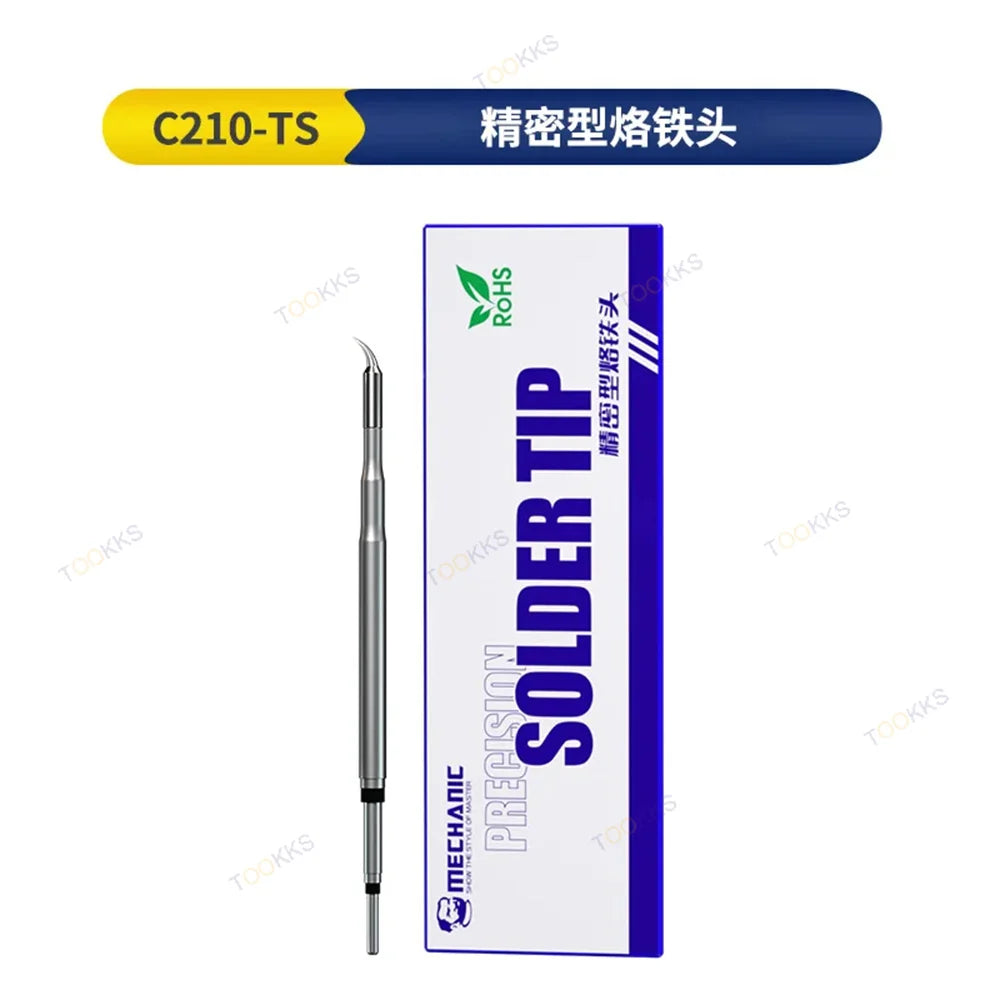 Mechanic C210 Soldering Iron Tips 210 Tips for T210 T210-A T210-NA Sugon T26/T26D Soldering Handle Soldering Station Welding Tip