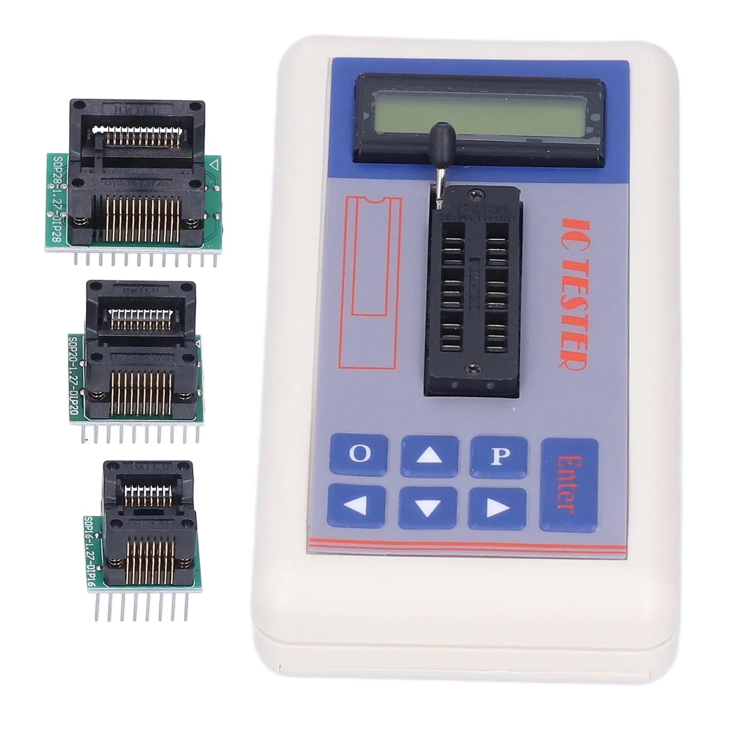 Tester Circuitos Integrados (IC) TSH-06F - Medidor Transistores (Modos 5V/3.3V/Auto)