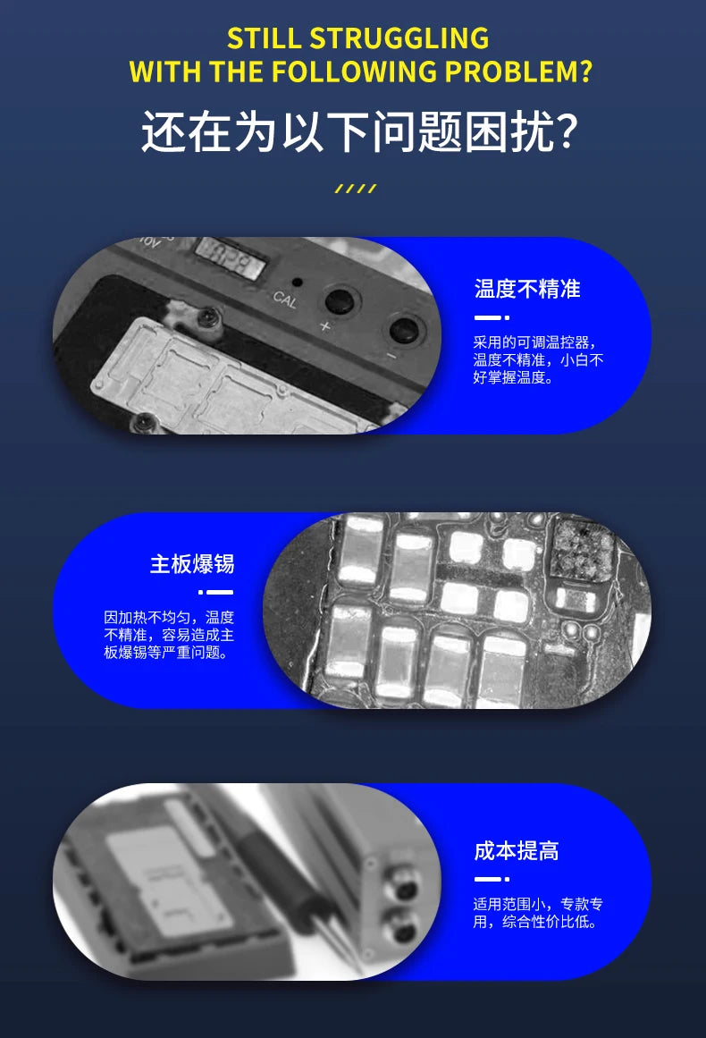 MECHANIC IT3 Pro Intelligent Preheating Platform Tool for IPhone X-15PM Motherboard Layered and IC Chip BGA Dot Matrix Repair