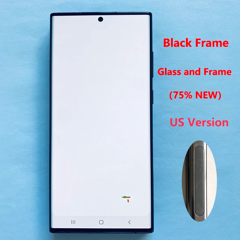 Pantalla 6.8" Super AMOLED con Marco y Digitalizador Táctil para Samsung S22 Ultra 5G (S908/S908U/S908B) (Con Defecto Estético)