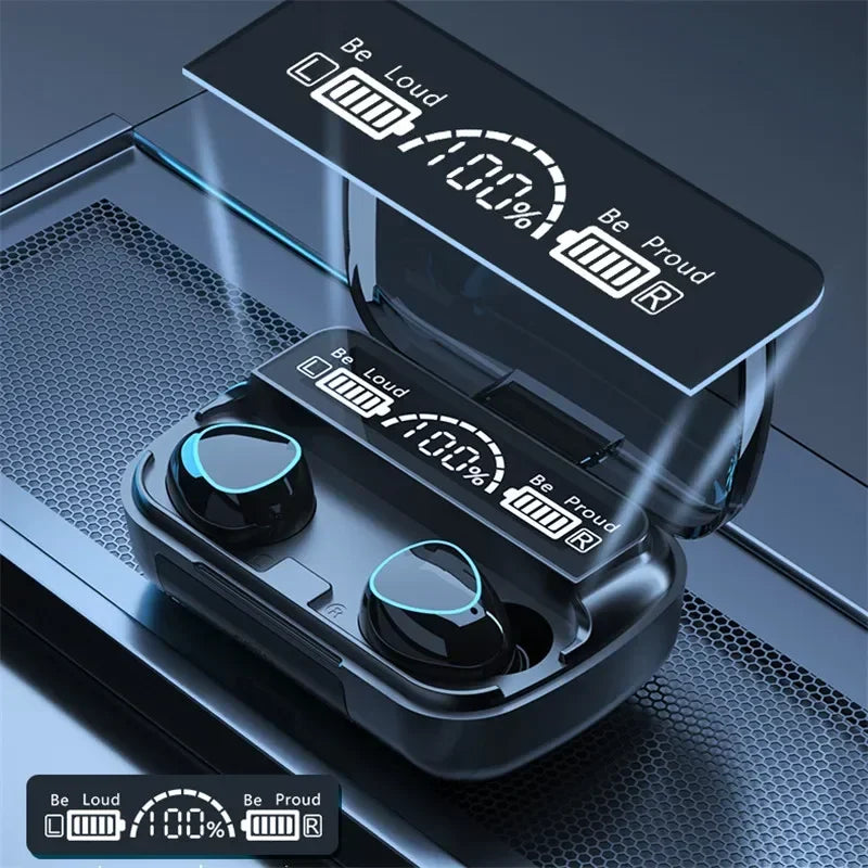 Auriculares Inalámbricos M10 TWS Bluetooth 5.0 con Caja Carga 3500mAh (Micrófono, Estéreo 9D, Deportivos, Impermeables)