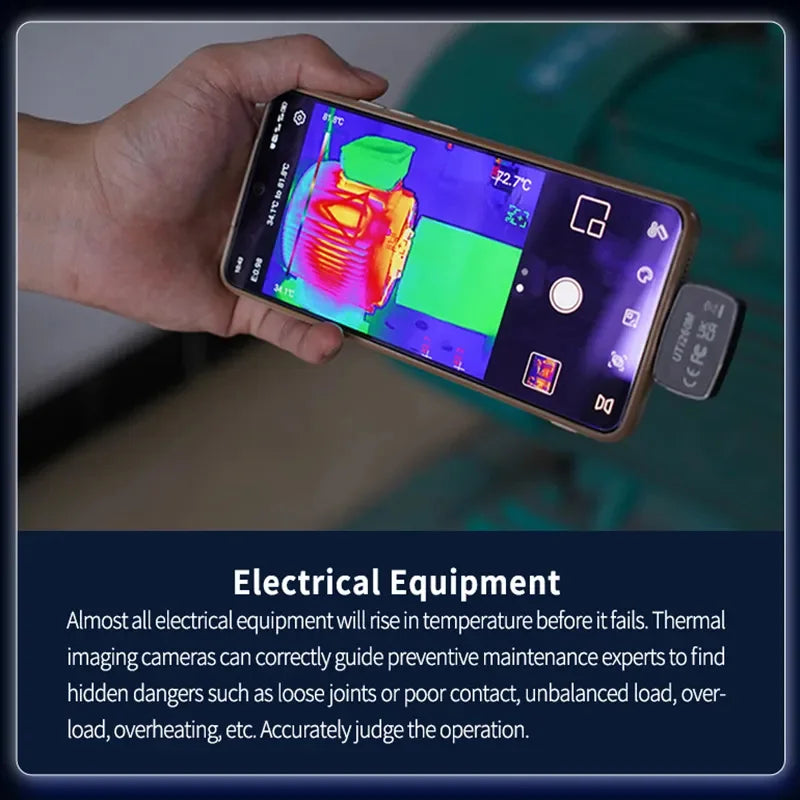 Termógrafo UNI-T UTi260M para Smartphone (Tipo C) - Cámara Térmica Infrarroja Tuberías/Circuitos PCB (No iPhone)