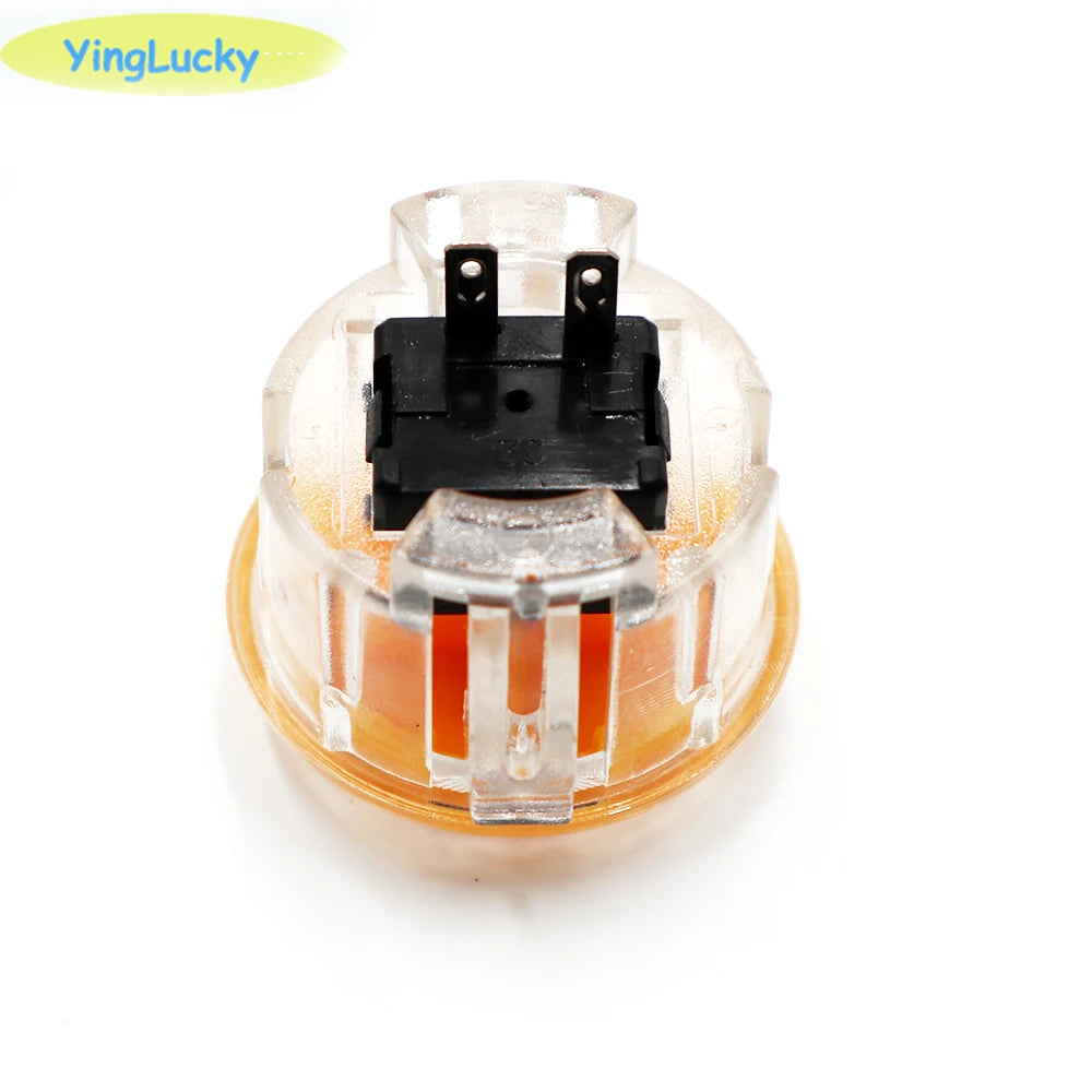 Botón Pulsador Arcade Transparente (30mm/24mm) Reemplazo para Máquina Arcade (1 Unidad)