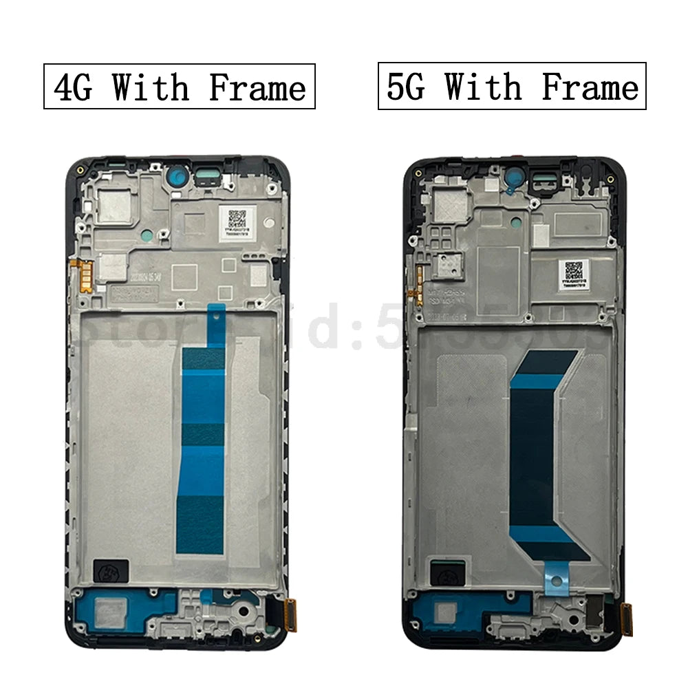 6.67" Tested AMOLED Display For Redmi Note 12 LCD Screen Digitizer For Redmi Note 12 4G 5G LCD Display 22111317G 23028RA60L LCD