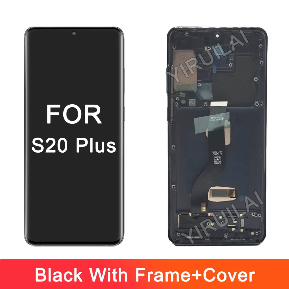 Pantalla LCD OLED para Samsung S20 plus G985 G985F G985F/DS, montaje de digitalizador con pantalla táctil de repuesto