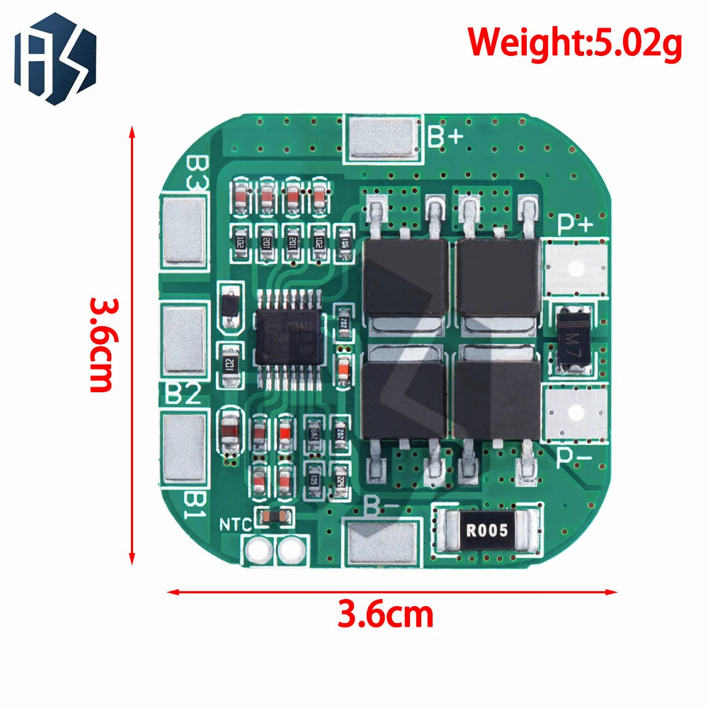 4S 14.8V / 16.8V 20A peak li-ion BMS PCM battery protection board bms pcm for lithium LicoO2 Limn2O4 18650 li battery