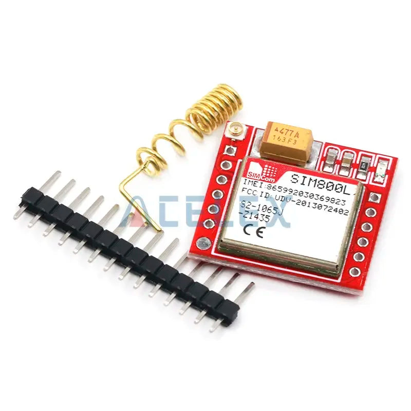 Módulo GSM/GPRS SIM800L (MicroSIM, Quad-Band, Serial TTL) Placa Core Pequeña
