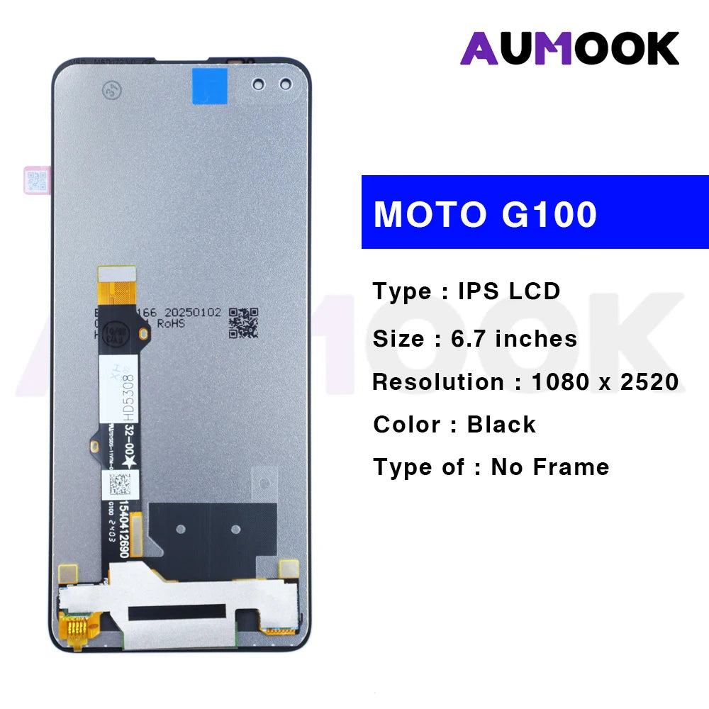 Pantalla LCD con Marco y Digitalizador Táctil para Motorola Moto G10/G20/G50/G60/G100 / G50 5G