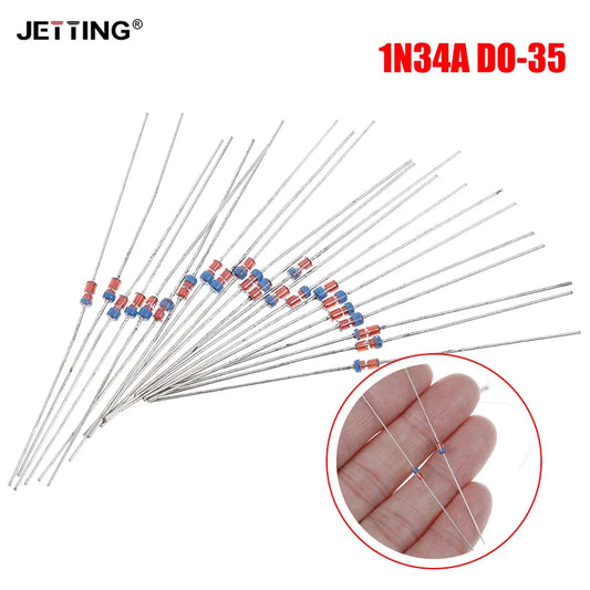 20Pcs 1N34A DO-35 Germanium Detector Diode AM/FM Crystal Radio TV
