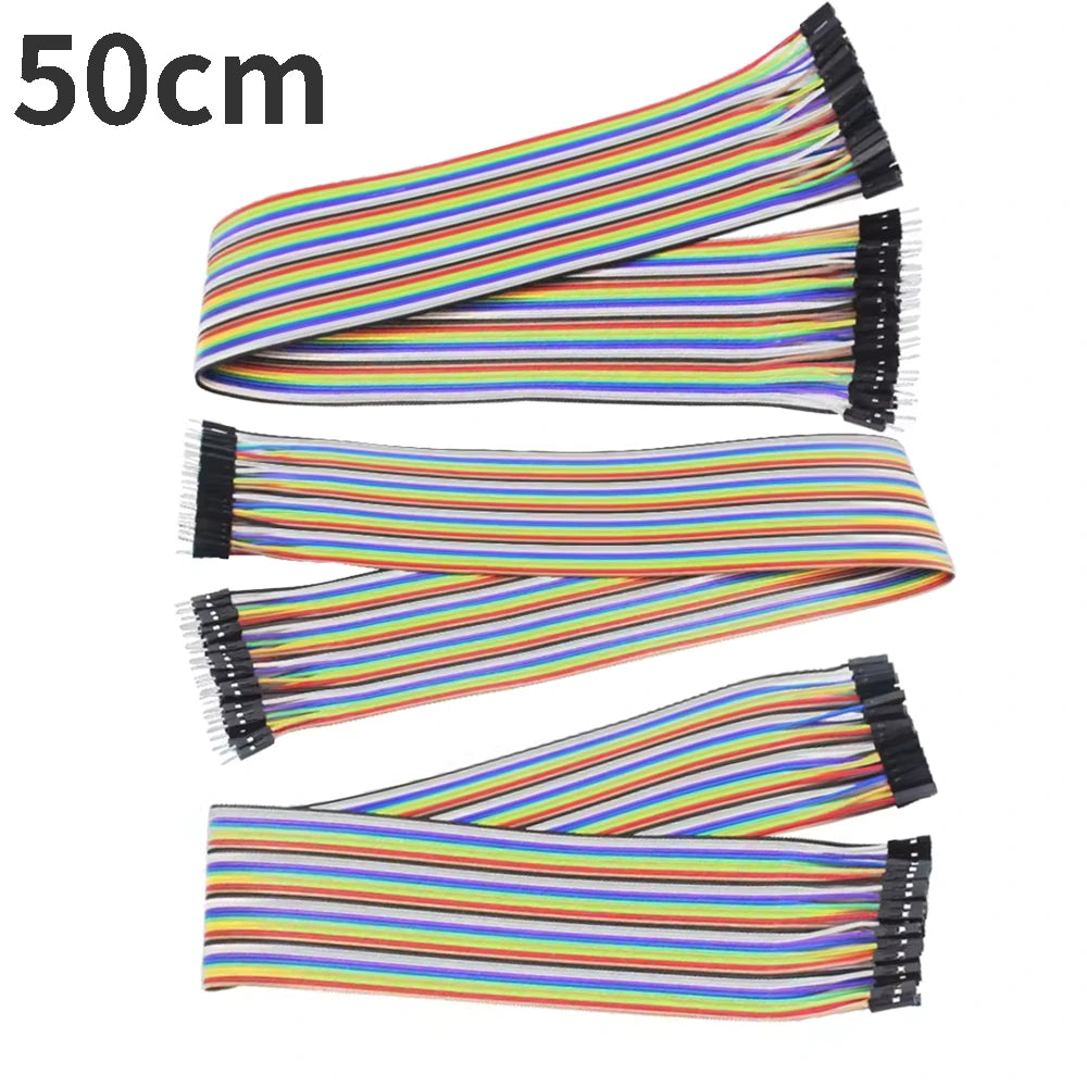 Cable Jumper Dupont (40-120 Unidades) Macho-Macho / Hembra-Hembra / Macho-Hembra para Arduino DIY Kit
