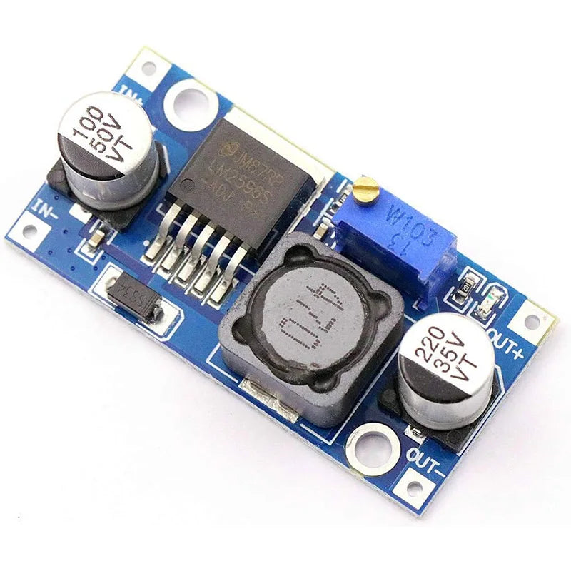 Módulo Fuente Alimentación Step-Down LM2596S DC-DC Buck Ajustable Convertidor Voltaje