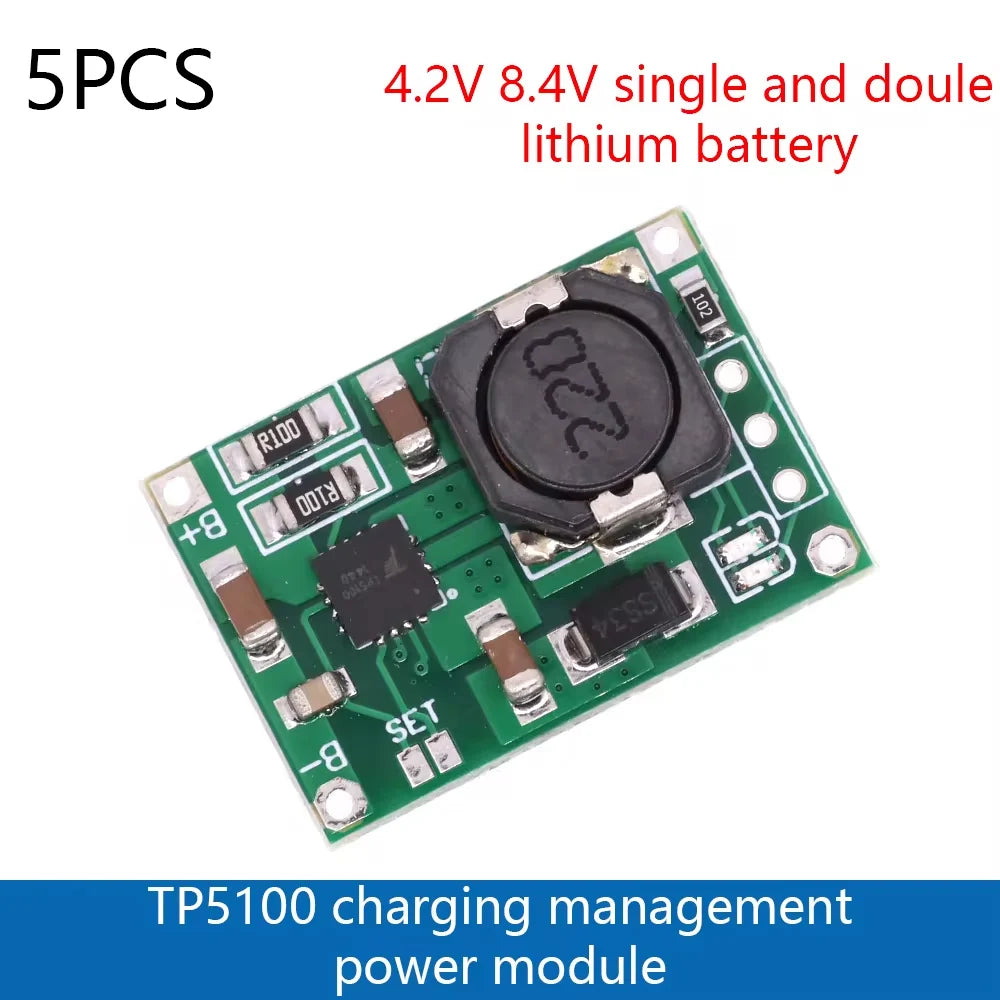 TP5000 4.2V/3.6V/8.4V 1A/2A Lithium Ion 18650 Battery Charging Board Charger Module CD42 TP5100 Lithium Iron Phosphate Battery