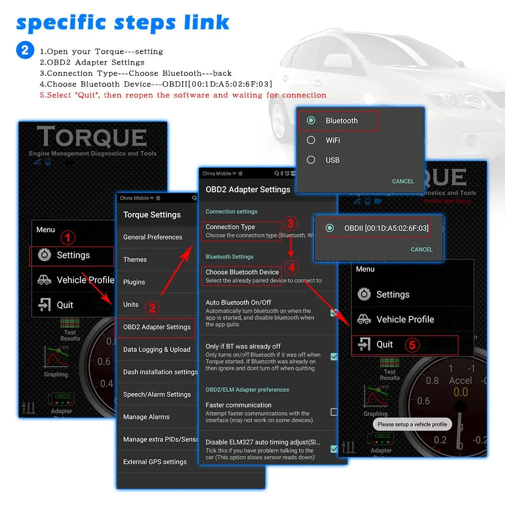 Eml327 V2.1 Bluetooth 5.1 For Android OBD 2 Mini Car Diagnostic-Tool Scanner Code Support Smart Scan Tool ODB2 Scanner Tool
