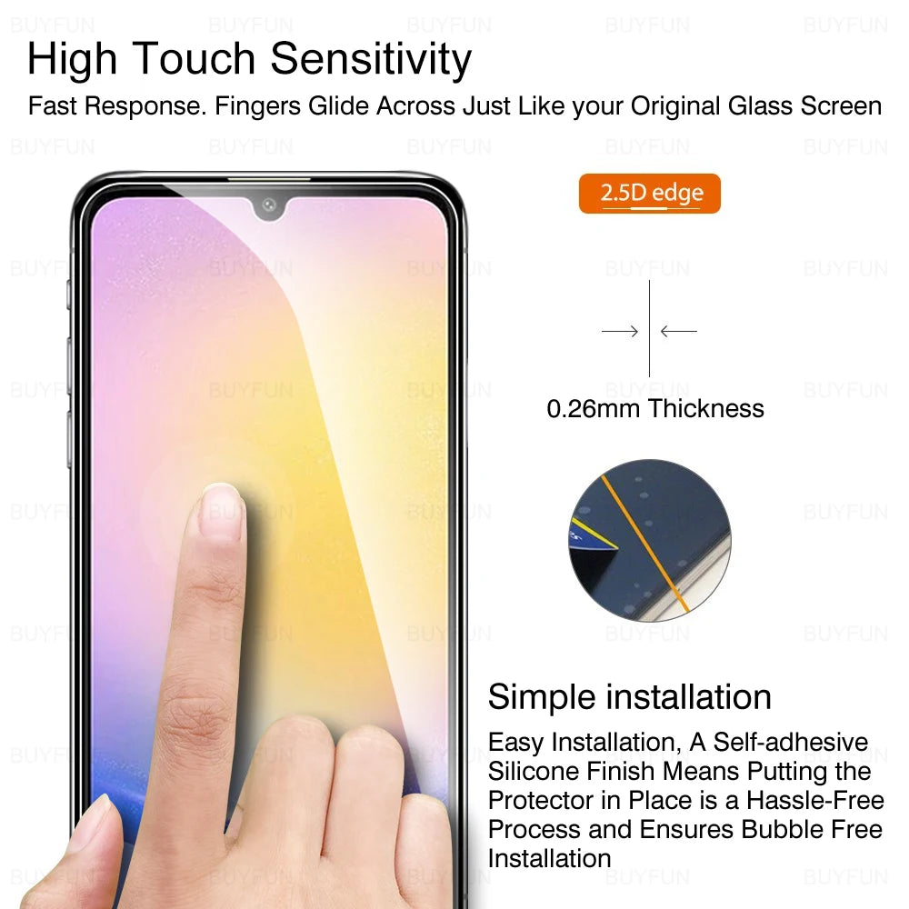 3Pcs Tempered Glass For Moto G14 4G Glass On G04s G14 G24 Power G34 G54 G64 G84 G55 G45 G35 5G Screen Protector