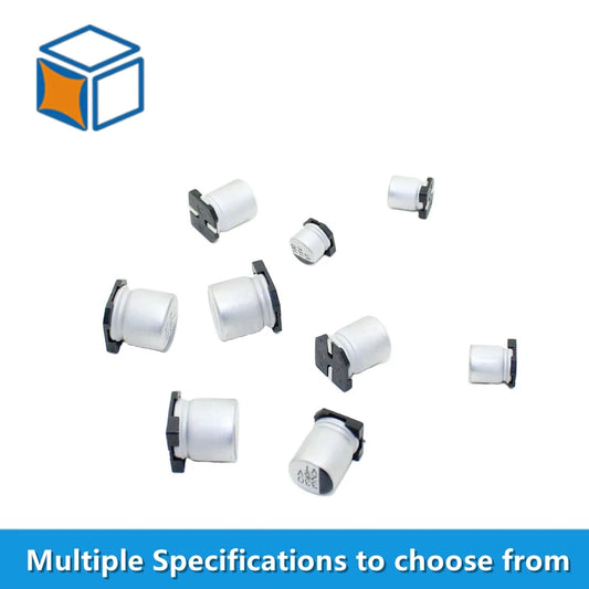 Capacitor Electrolítico Aluminio SMD (1uF-1000uF, 10V-100V) - Unidad (Especificar Valor)