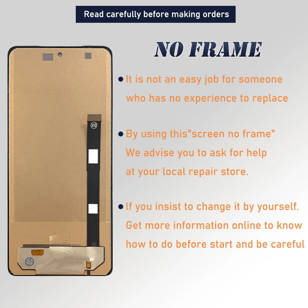 6.7 inch INCELL Screen For Motorola Edge 20 LCD Display Touch Screen Digitizer For Moto Edge20 XT2143-1 LCD Replacement