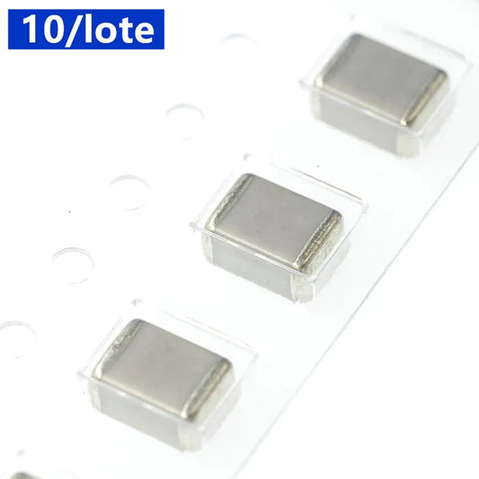 Capacitor Cerámico Chip Alto Voltaje MLCC 1812 (1nF 102J 5%, 1kV/2kV/3kV, COG/NPO) - Pack 10 Unidades