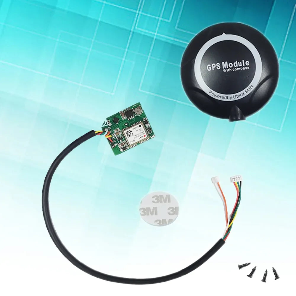 Módulo GPS M8N / M9N (Chip M8/8N/6M) Alta Precisión con Soporte y Compás Integrado para APM 2.6/2.8 / Pixhawk 2.4.6/2.4.8