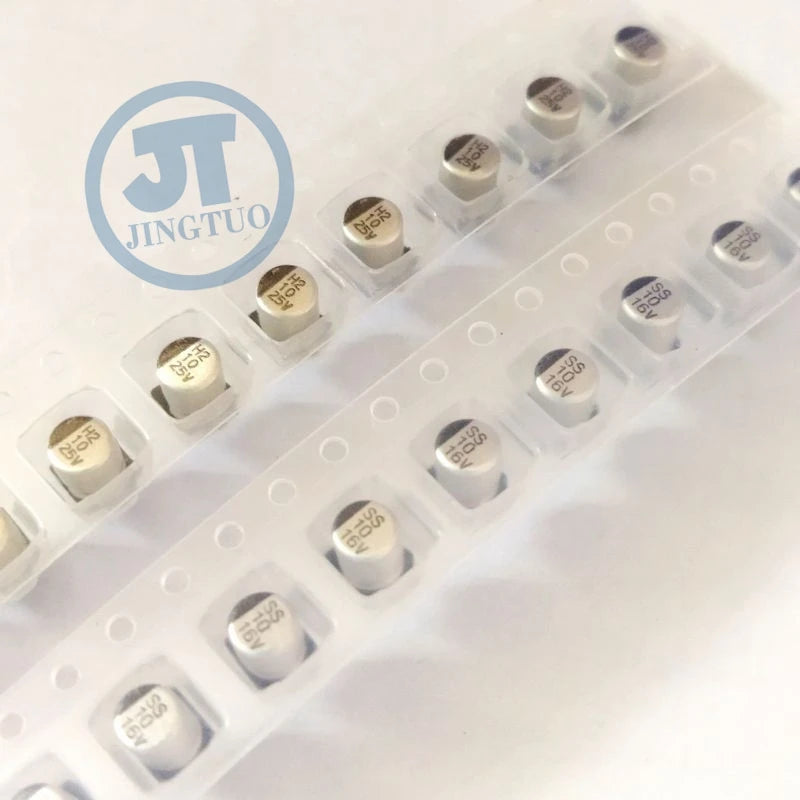 Capacitor Electrolítico Chip SMD (2.2uF-1000uF, 6.3V-50V) - Unidad (Especificar Valor)