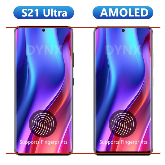 Pantalla S21 Ultra AMOLED de 6,8 pulgadas con huellas dactilares para Samsung Galaxy S21 Ultra 5G G998B G998B/DS pantalla Lcd montaje de pantalla táctil