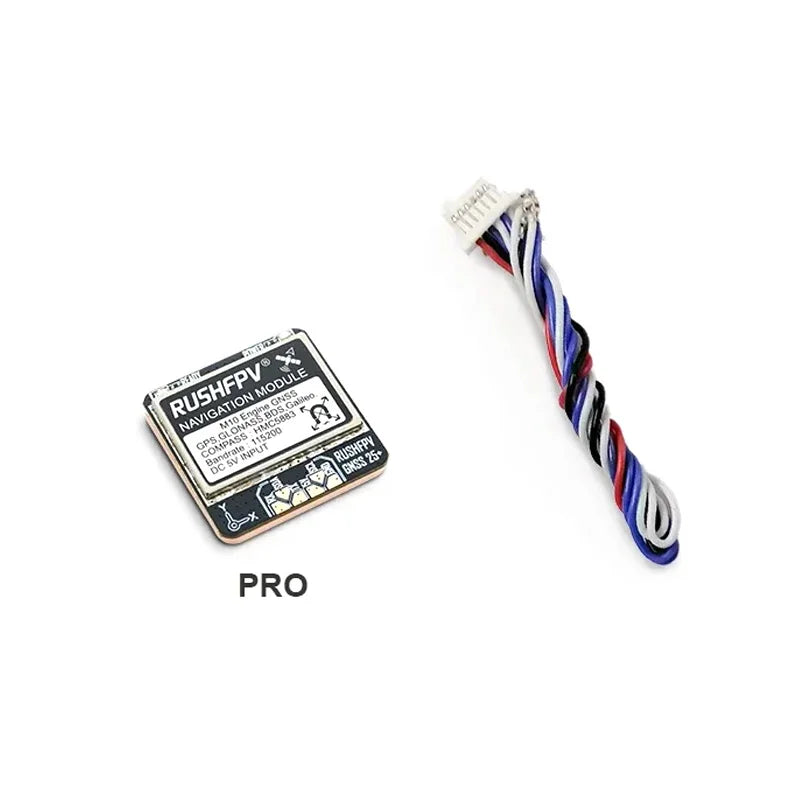 Módulo GPS GNSS RUSHFPV M10 Micro Pro Mini (10Hz, Antena Cerámica Integrada) para Drones RC FPV Freestyle