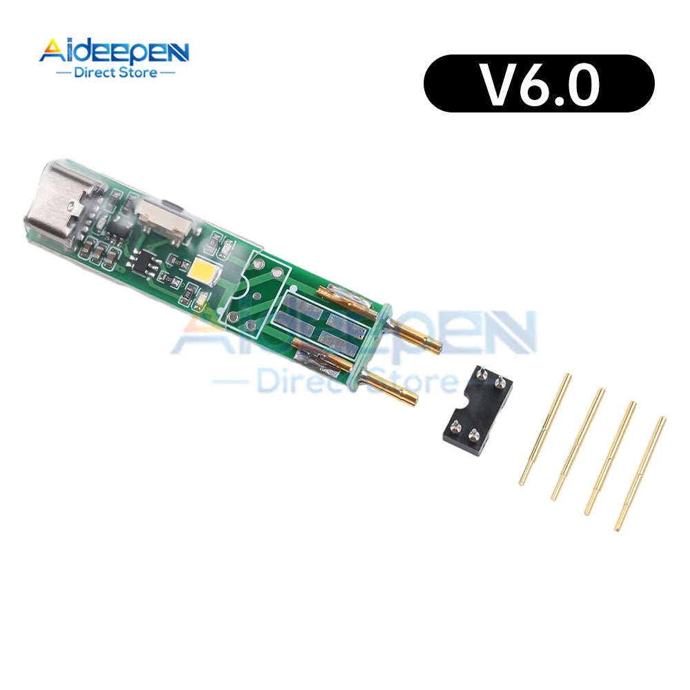 Tester Optoacoplador 4-Pin Herramienta Prueba Online Placa Reparación Electrónica Interface USB-C/Micro-B Específico