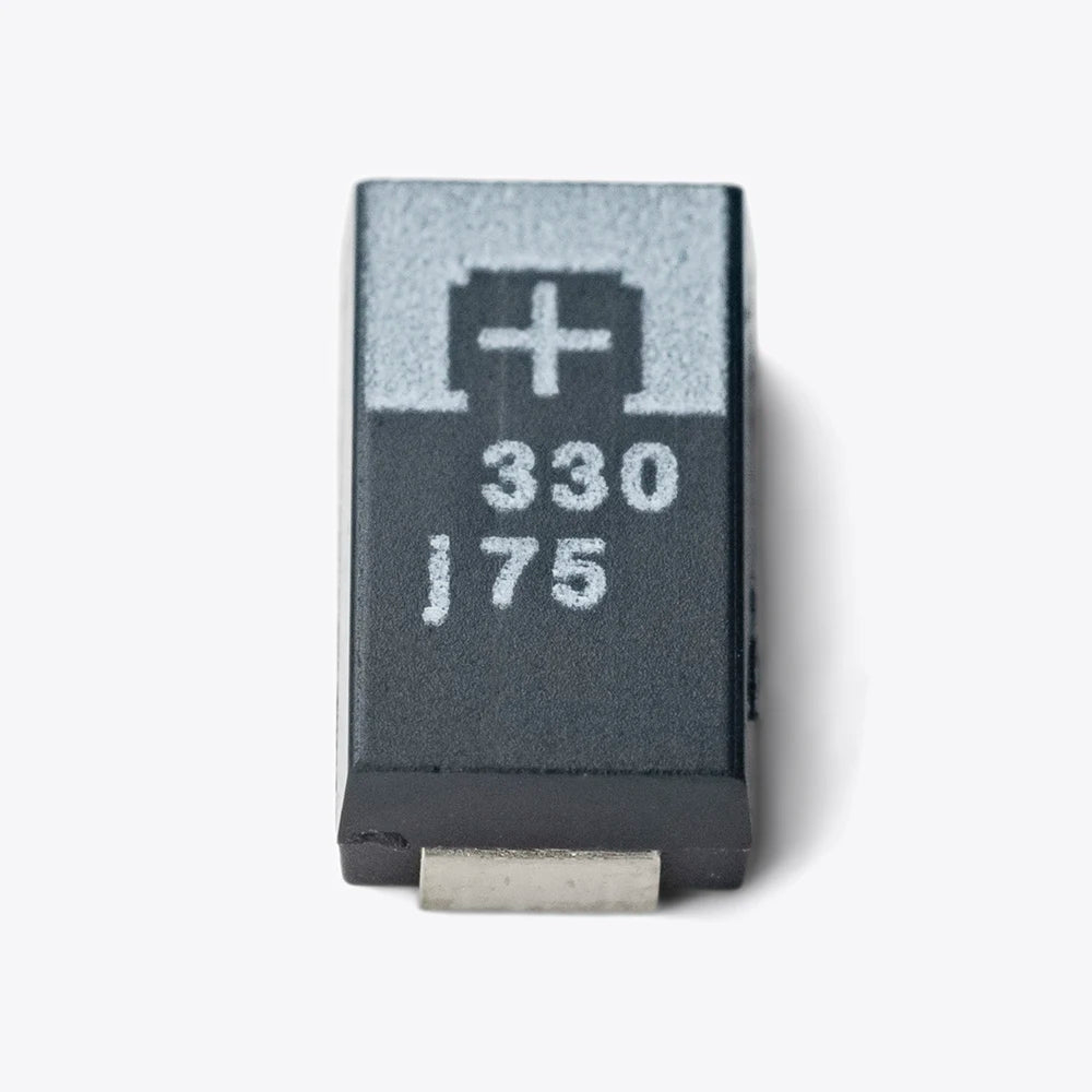 Capacitor Tántalo Sólido Polímero SMD POSCAP Tipo D (330uF, 6.3V, 7343) Bajo ESR (18/25mR) - Pack 10 Unidades