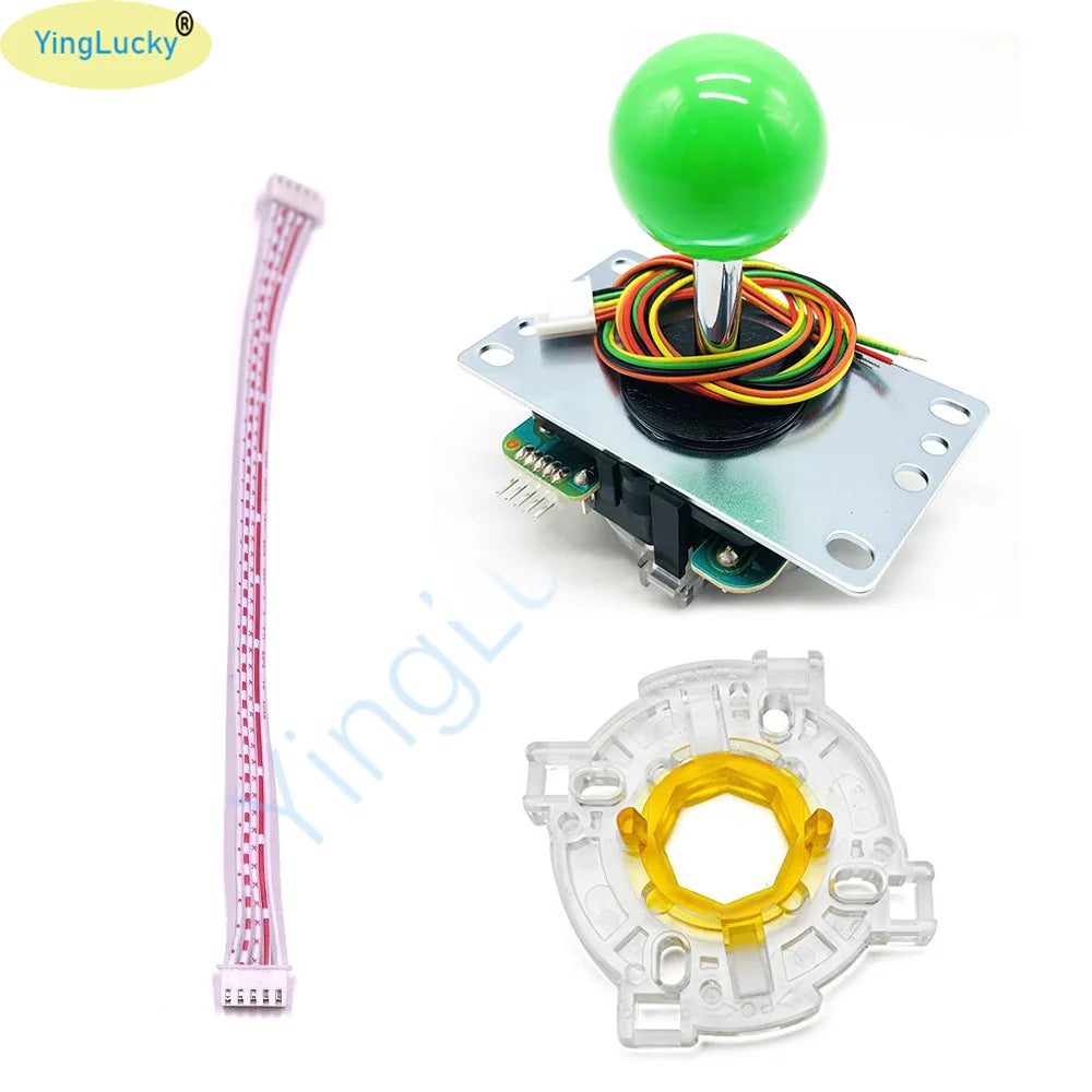 Joystick Original Sanwa JLF-TP-8YT Fighting Stick con Topball y Cable 5 Pines para Jamma Arcade/PC/PS3/PS4/XBOX DIY