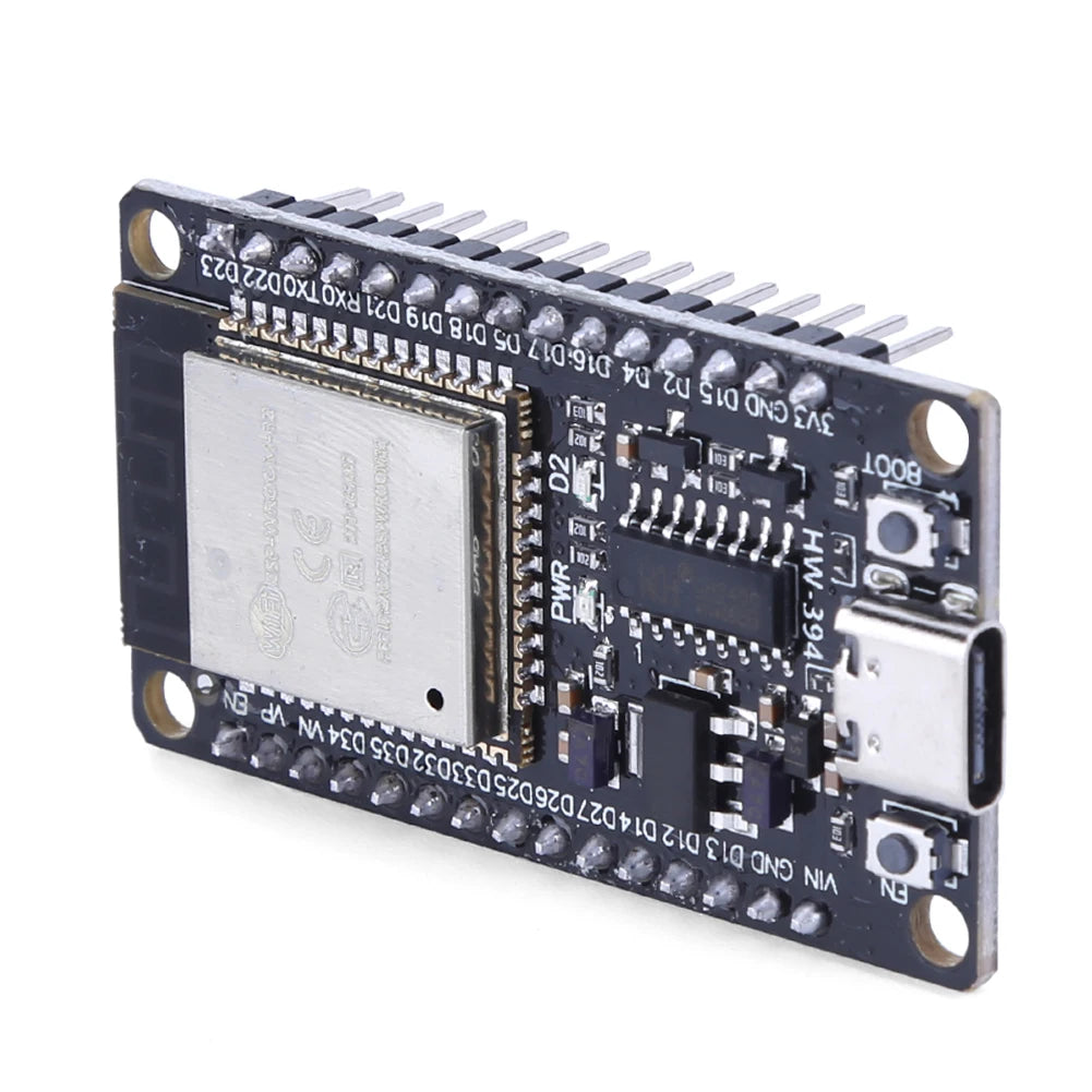 Placa Desarrollo ESP32 (30 Pines, ESP32-WROOM-32S/32D) Módulo Inalámbrico WiFi Bluetooth Doble Núcleo Bajo Consumo